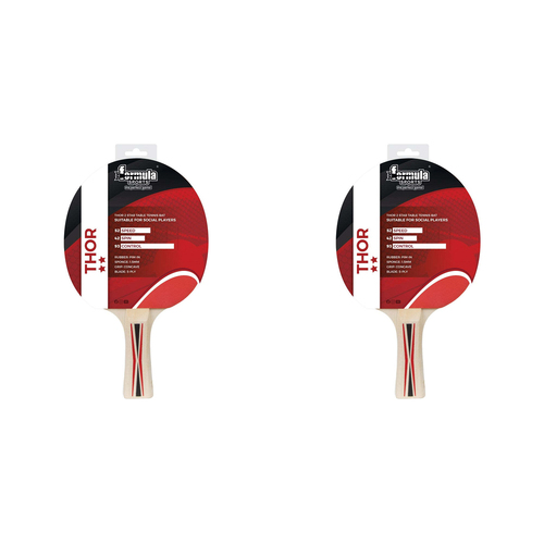 2PK Formula Sports Thor Table Tennis Game Bat/Racket 2 Star
