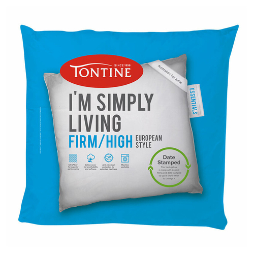 Tontine Simply Living European Pillow Firm High Profile