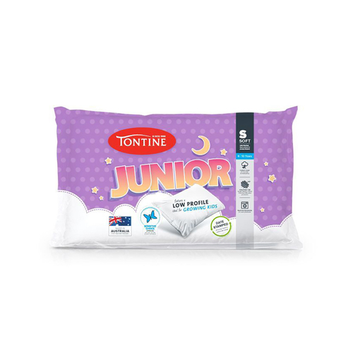 Tontine Junior 6-10yrs Soft Pillow Low Profile