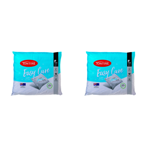 2PK Tontine Easy Care European Sleep Pillow - High & Firm