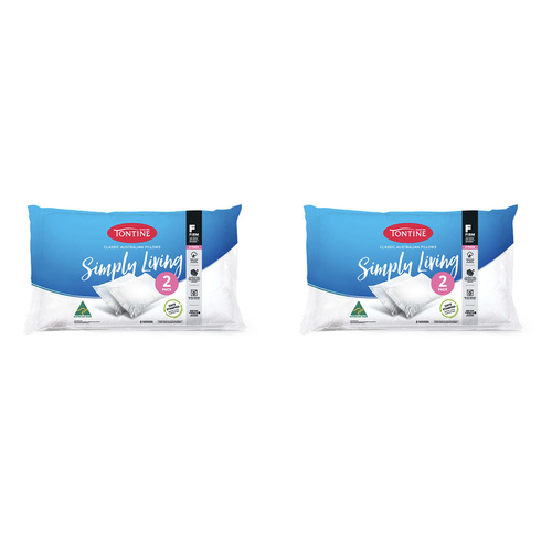 4pc Tontine Simply Living Firm High Profile Pillows