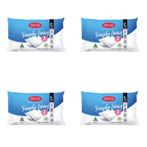 8pc Tontine Simply Living Firm High Profile Pillows