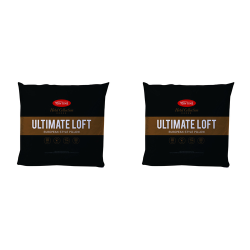 2PK Tontine Hotel Collection Ultimate Loft European Pillow - White