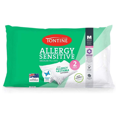 2pc Tontine Allergy Sensitive Medium Pillows