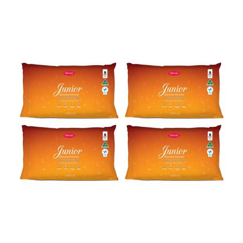 4PK Tontine Classic Comfort Junior/Childrens Pillow Low & Soft For Kids Standard