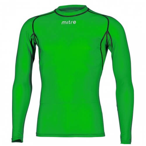Mitre Neutron Compression LS Top Size MY (Aged 8-10) Emerald