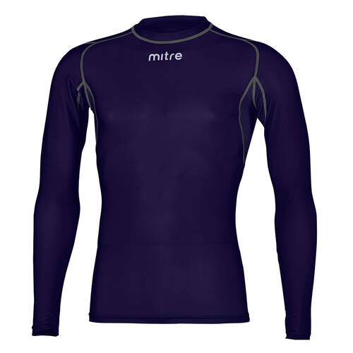 Mitre Neutron Sports Men's Compression LS Top Size XXL Navy