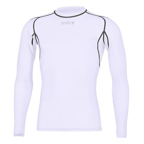 Mitre Neutron Compression LS Top Size LY (Aged 10-12) White