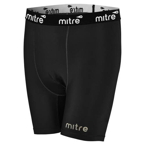 Mitre Neutron Sports Men's Compression Shorts Size LG Black