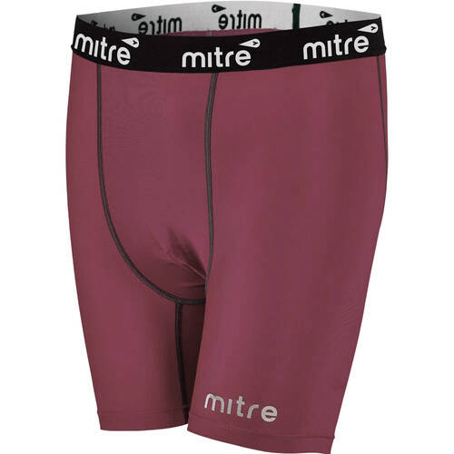 Mitre Neutron Sports Men's Compression Short Size XS Maroon