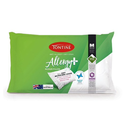 Tontine Allergy Plus Pillow Medium Profile
