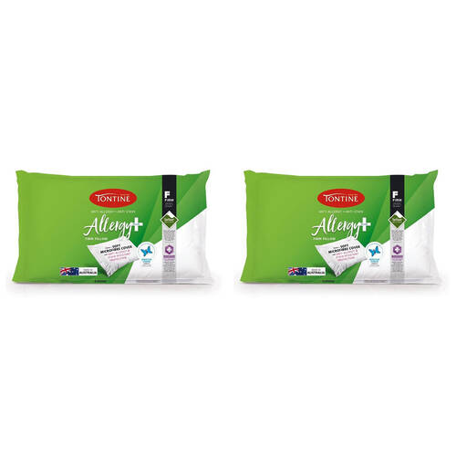2PK Tontine Allergy Plus Firm Pillow High Profile