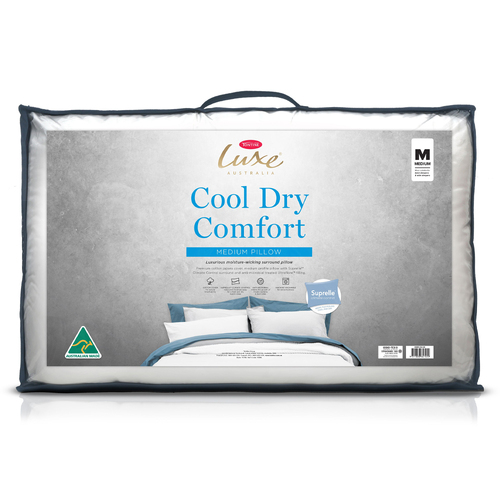 Tontine Luxe Cool Dry Comfort Pillow Medium Profile