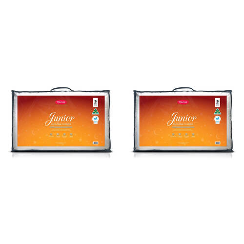 2PK Tontine Classic Comfort Junior Pillow Soft Low Profile