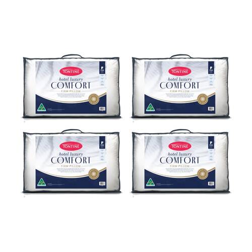 4PK Tontine Hotel Luxury Comfortable Pillow High And Firm Standard