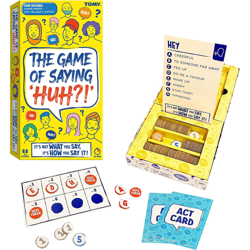 Tomy The Game of Saying Huh Family Party Tabletop Game 8y+