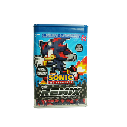750pc Jixelz Remix Sonic the Hedgehog Running Shadow Puzzle Set 8y+