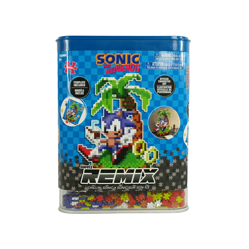 1250pc Jixelz Remix Sonic the Hedgehog Chillin' Sonic Puzzle Set 8y+