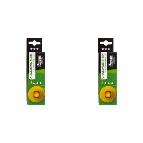 2x 3PK Formula Sports 4cm Championship Balls 3 Stars - Orange
