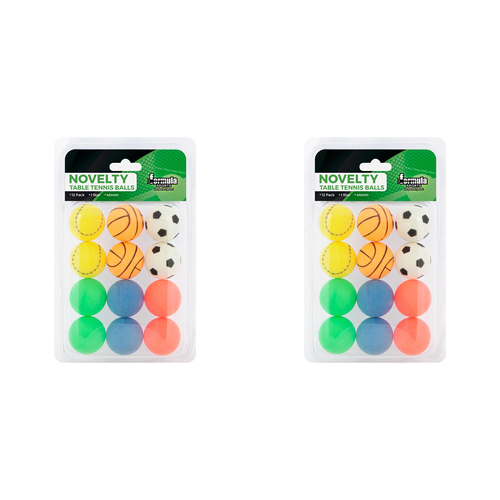 2x 12PK Formula Sports Novelty 40mm Table Tennis Balls