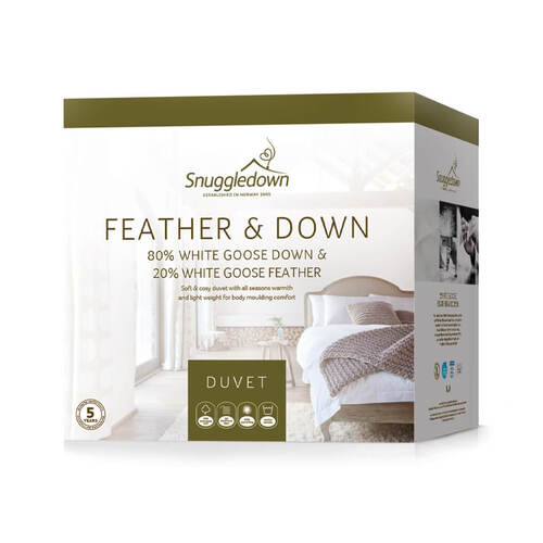 Tontine Snuggledown 80/20 Feather & Down All Seasons Quilt King Bed