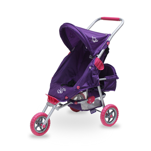 Valco Baby Mini Marathon w/ Toddler Seat Doll Pram Purple