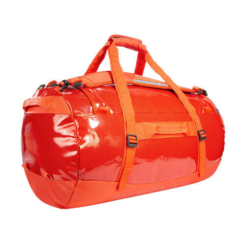 Tatonka Nylon Barrel Duffel Outdoor Travel Bag M/65L Red Orange Gloss