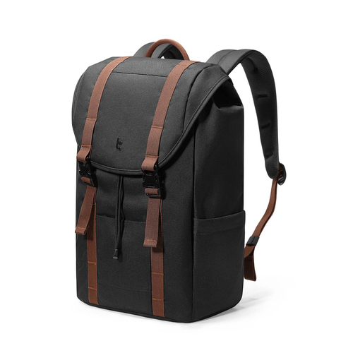Tomtoc VintPack Padded Laptop Backpack 15.6in - Black