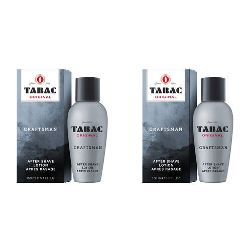 2PK Tabac Craftsman After Shave Lotion Refreshing Masculine Scent For Men 150ml