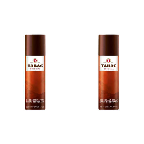 2PK Tabac Original Antiperspirant Spray Underarm Fragrance Odour Protection 200ml