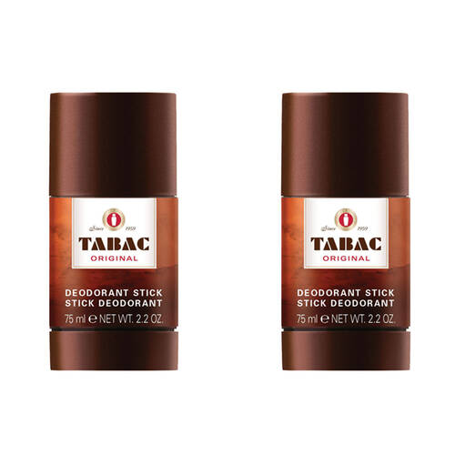 2PK Tabac Original Deodorant Stick Underarm Fragrance Odour Protection 75ml