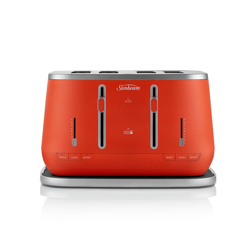 Sunbeam Kyoto City Collection 1800W 4 Slice Toaster Orange