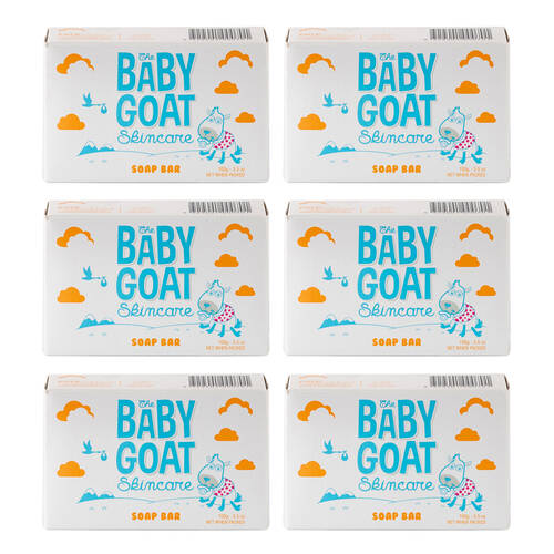 6PK The Goat Baby Skincare Soap Gentle Bar Moisturising 100g For Sensitive Skin