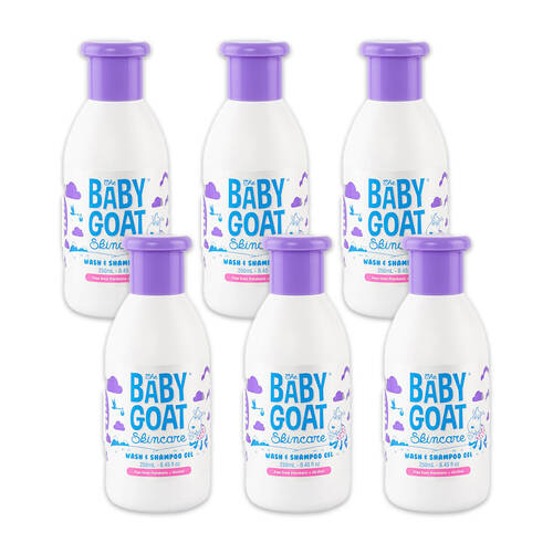 6PK The Baby Goat Skincare Baby Gentle Wash & Shampoo Gel 250ml
