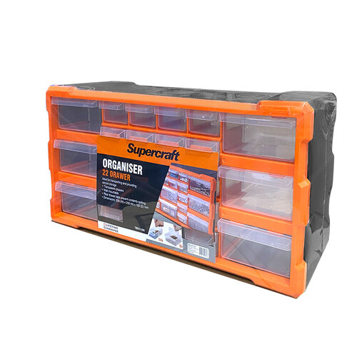 Supercraft 22 Draw Parts/Screws/Bolt Storage Solution Organiser Fastener