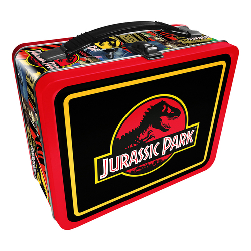 Aquarius Jurassic Park Tin Fun Box Storage w/ Carry Handle