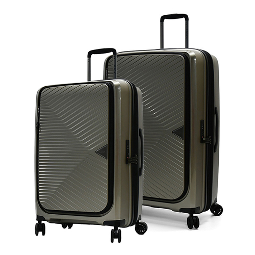 2pc Tosca Space X 25"/29" Trolley Checked Luggage Suitcase M/L Champagne