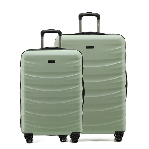 2pc Tosca Interstellar Medium/Large Luggage/Suitcase Travel Set GRN