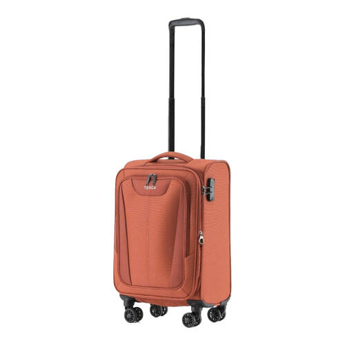 Tosca Altitude Carry-On Travel Suitcase Onboard Luggage W/ Lock 55cm Rust Orange