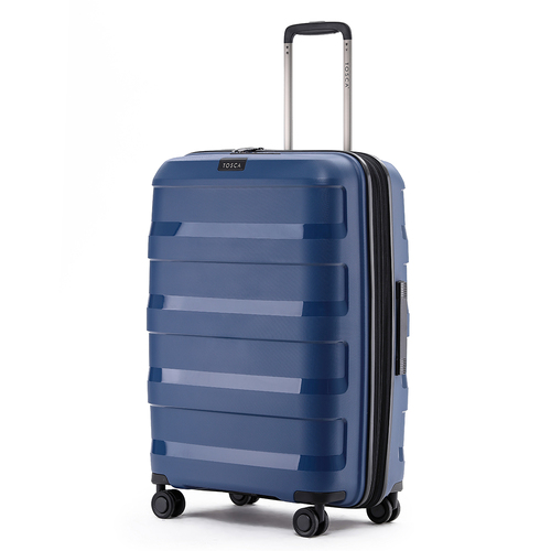 Tosca Comet 88L/25" Hard Case Luggage Trolley Medium Suitcase - Storm Blue