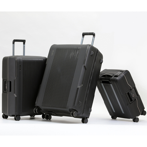 3pc Tosca Knox Wheeled Suitcase Luggage Set - Black