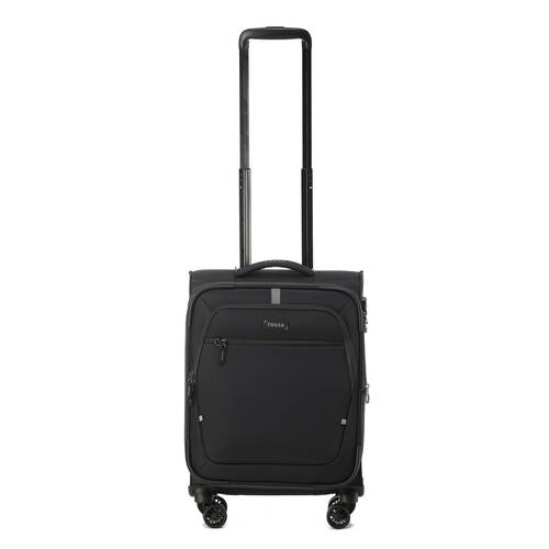 Tosca Luna Lite Soft Carry On Travelling Suitcase Small 52x34x23cm BLK/GRY