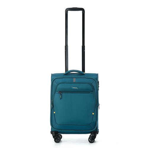 Tosca Luna Lite Soft Case Carry On Travelling Suitcase Small 52x34x23cm TEAL/LIM