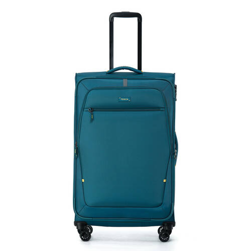 Tosca Luna Lite Soft Case Travelling Luggage Suitcase Large 77x45x30cm TEAL/LIM