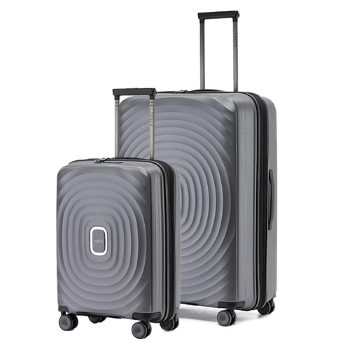 2pc Tosca Eclipse 20"/29" Trolley Travel Travel Suitcase S/L - Charcoal