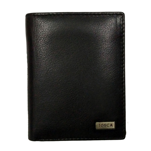 Tosca Gold Men's Leather Cash/Card Folding Wallet