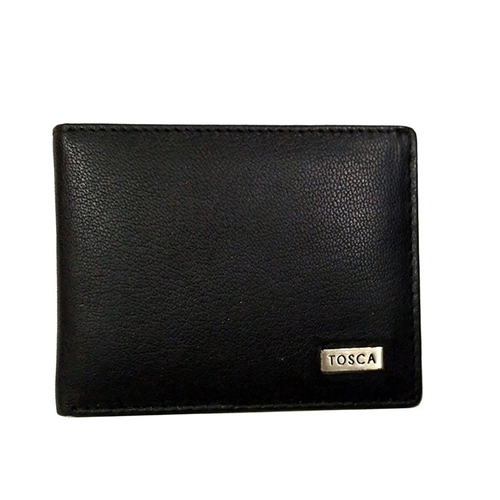 Tosca Gold Men's Leather Cash/Card Folding Wallet