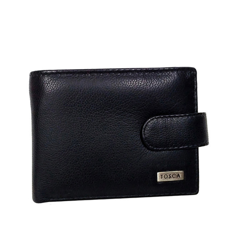Tosca Gold Men's Leather Cash/Card Folding Wallet