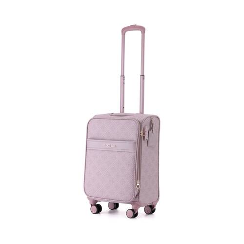Tosca Travel Onboard/Carry-On Luggage Suitcase Expandable w/Lock 55cm Misty Rose