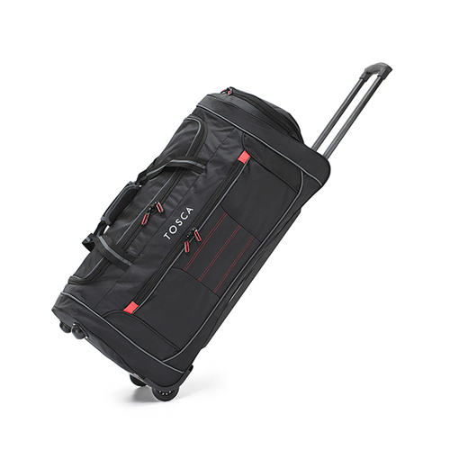 Tosca Medium Sports Wheeled Duffle/Weekender Bag 70cm - Black/Red